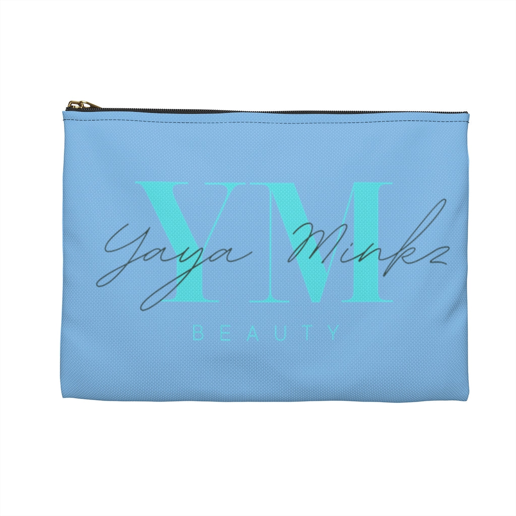 YAYA MINKZ FLAT MAKEUP POUCH [POWDER BLUE]