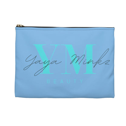 YAYA MINKZ FLAT MAKEUP POUCH [POWDER BLUE]