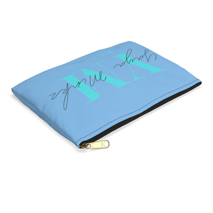 YAYA MINKZ FLAT MAKEUP POUCH [POWDER BLUE]