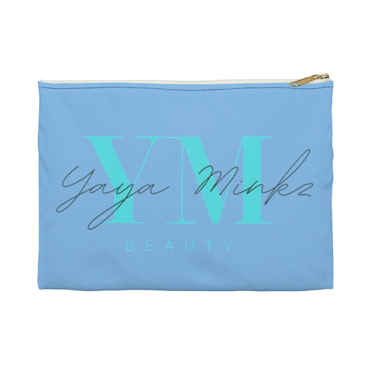 YAYA MINKZ FLAT MAKEUP POUCH [POWDER BLUE]