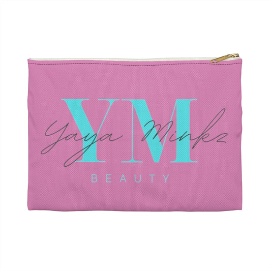 YAYA MINKZ FLAT MAKEUP POUCH [BLUSH PINK]