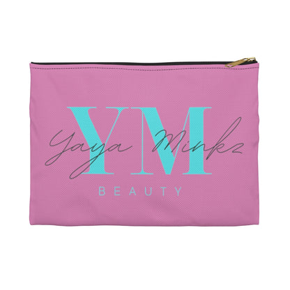 YAYA MINKZ FLAT MAKEUP POUCH [BLUSH PINK]