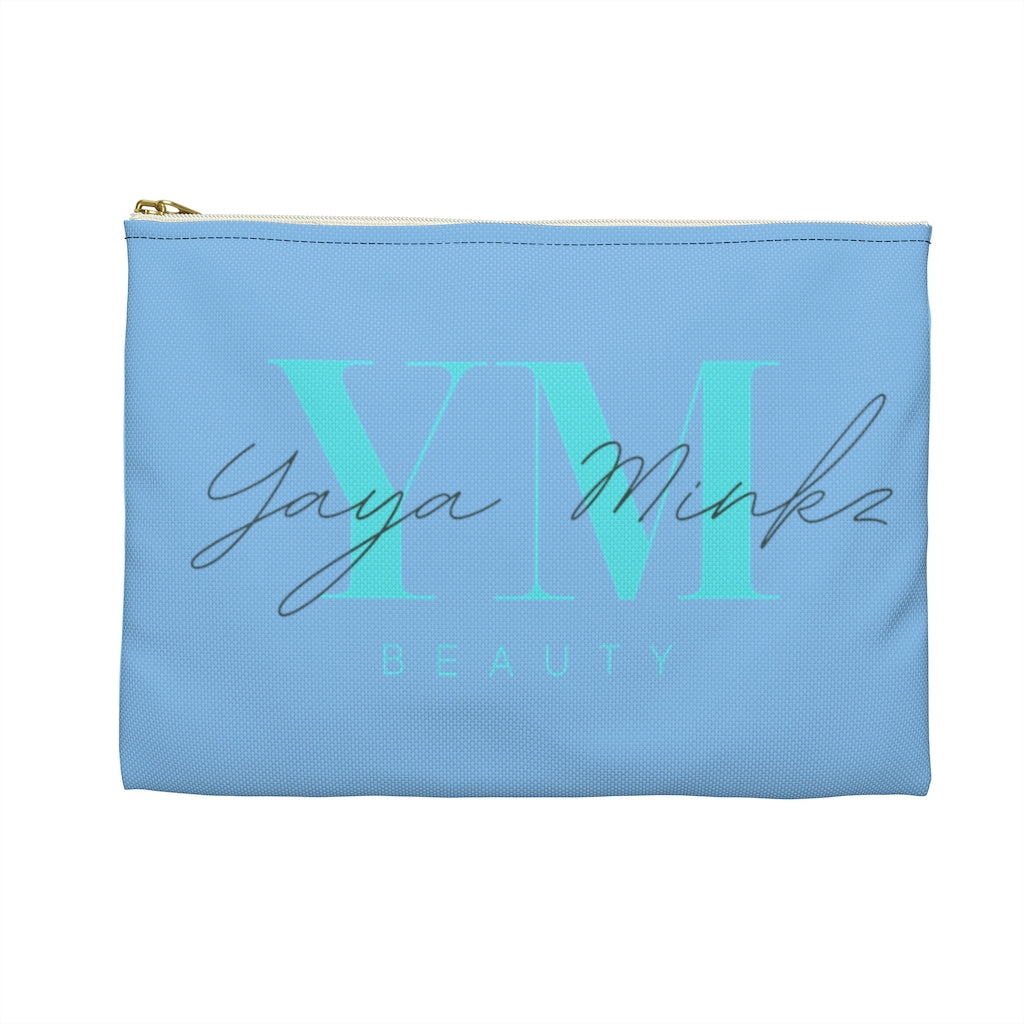 YAYA MINKZ FLAT MAKEUP POUCH [POWDER BLUE]