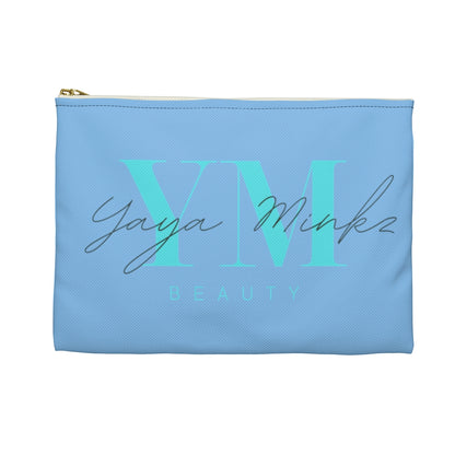 YAYA MINKZ FLAT MAKEUP POUCH [POWDER BLUE]